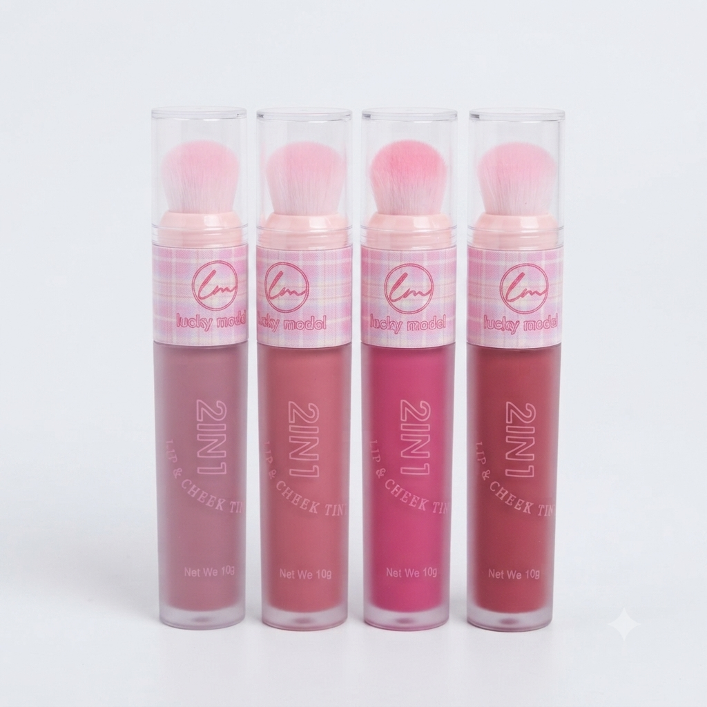 Rubor labial 2 en 1 con brocha #644