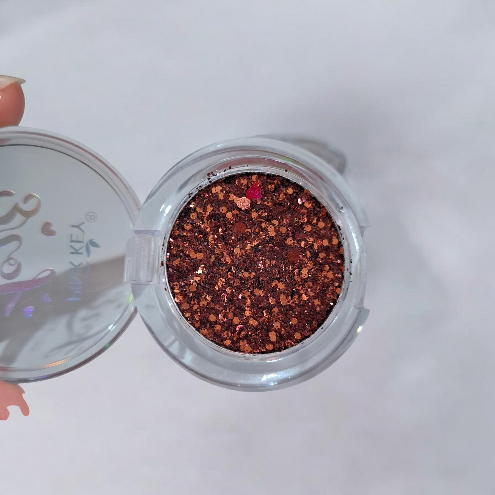 Sombra glitter individual Pink Key #429