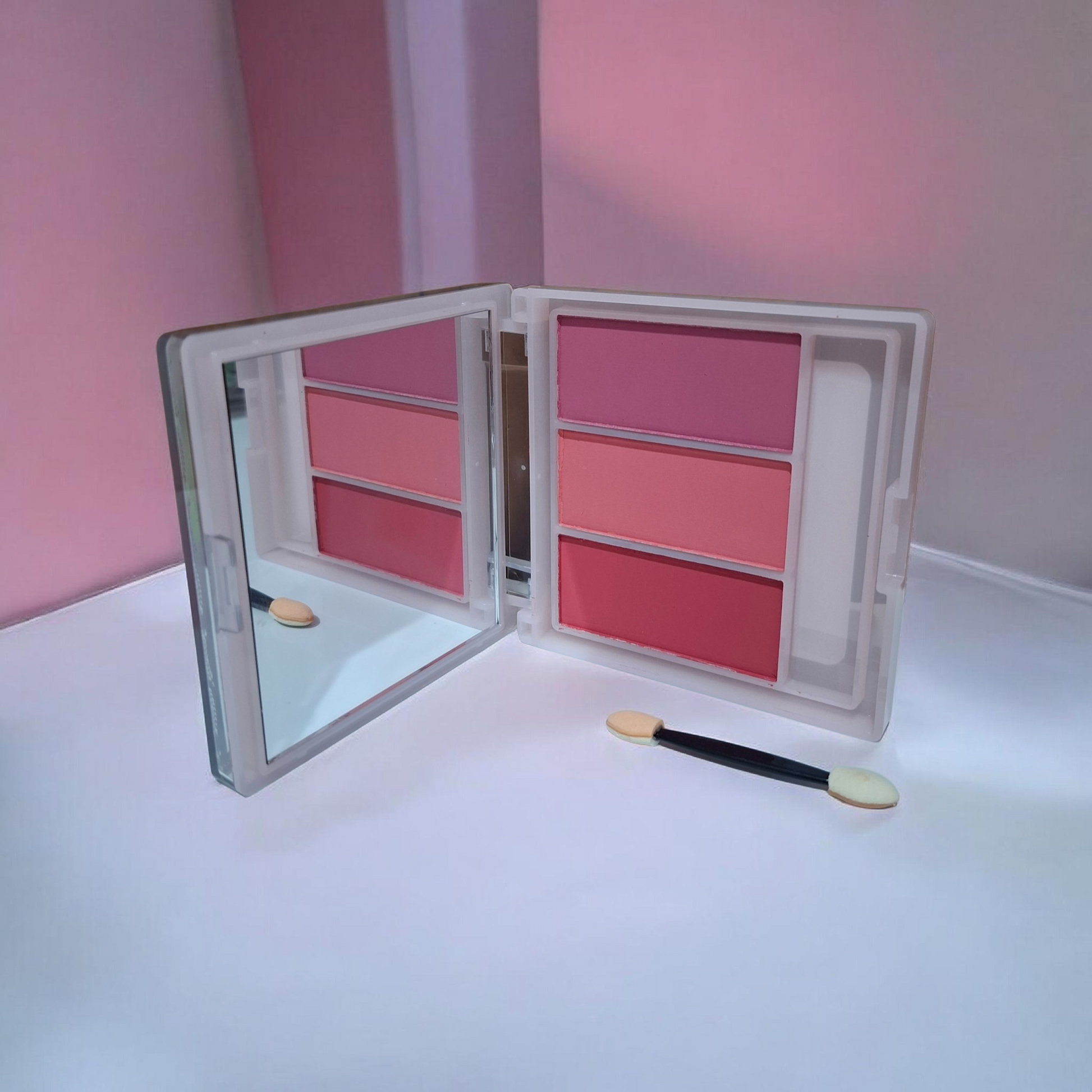 Kit paleta de sombras, rubores y espejito 02 #436