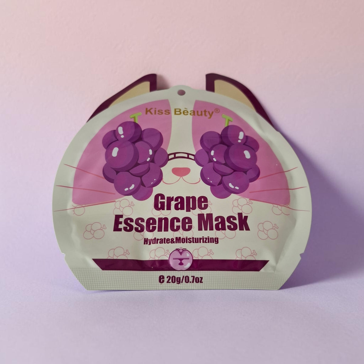 Mascarilla facial uva de tela #628