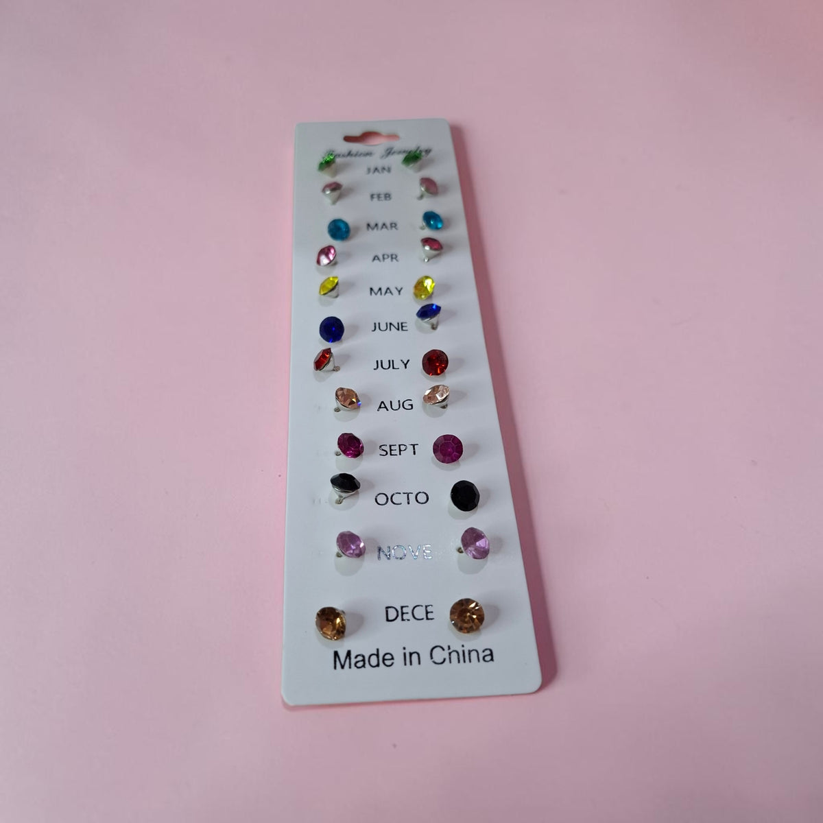 Kit de 12 pares de caravanas colores #592