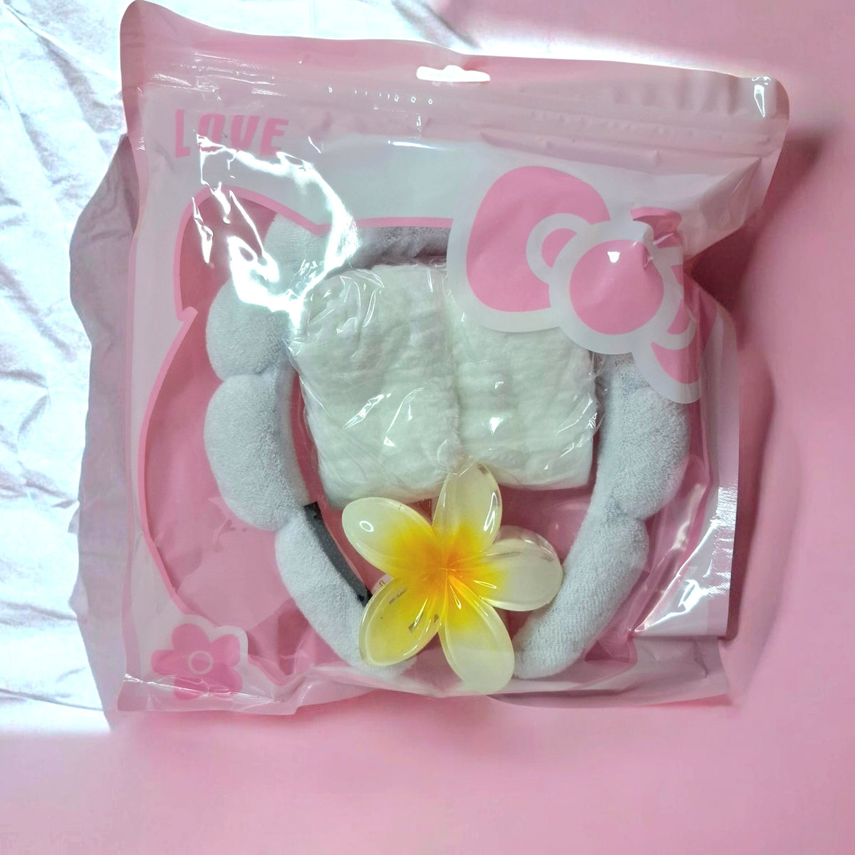 Kit vincha, pinza y muñequeras #471