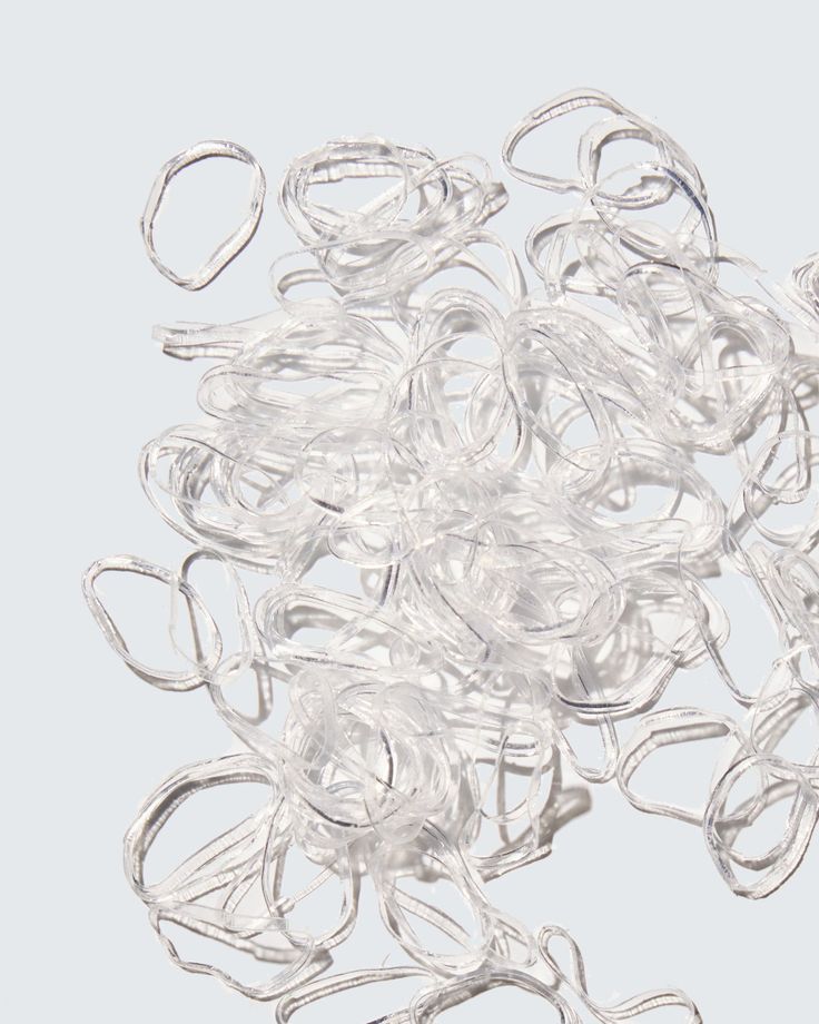 Kit de gomitas transparentes para trenzas #649