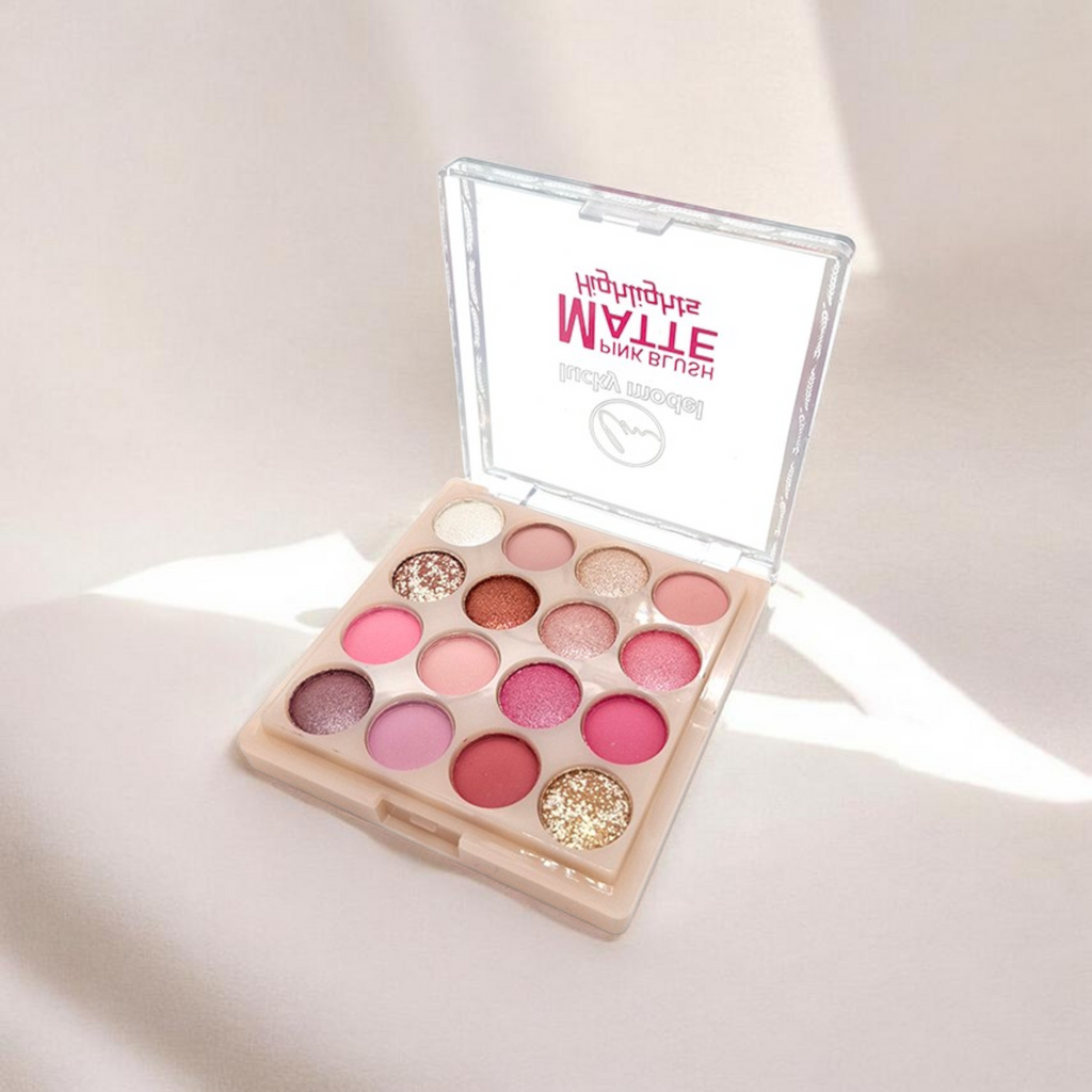 Kit paleta de sombras y rubores con espejo 01 #436
