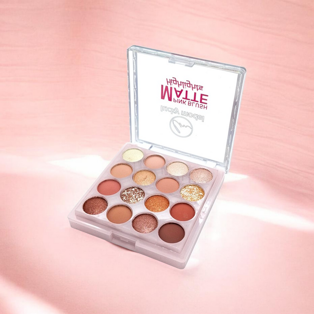 Kit paleta de sombras, rubores y espejito 02 #436