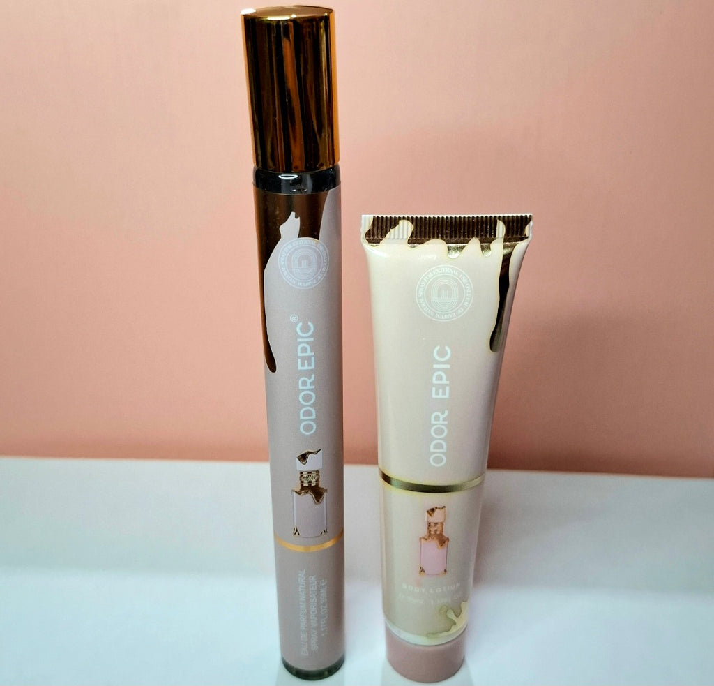 Kit de perfume y crema corporal de cartera SWEET CARAMEL #7