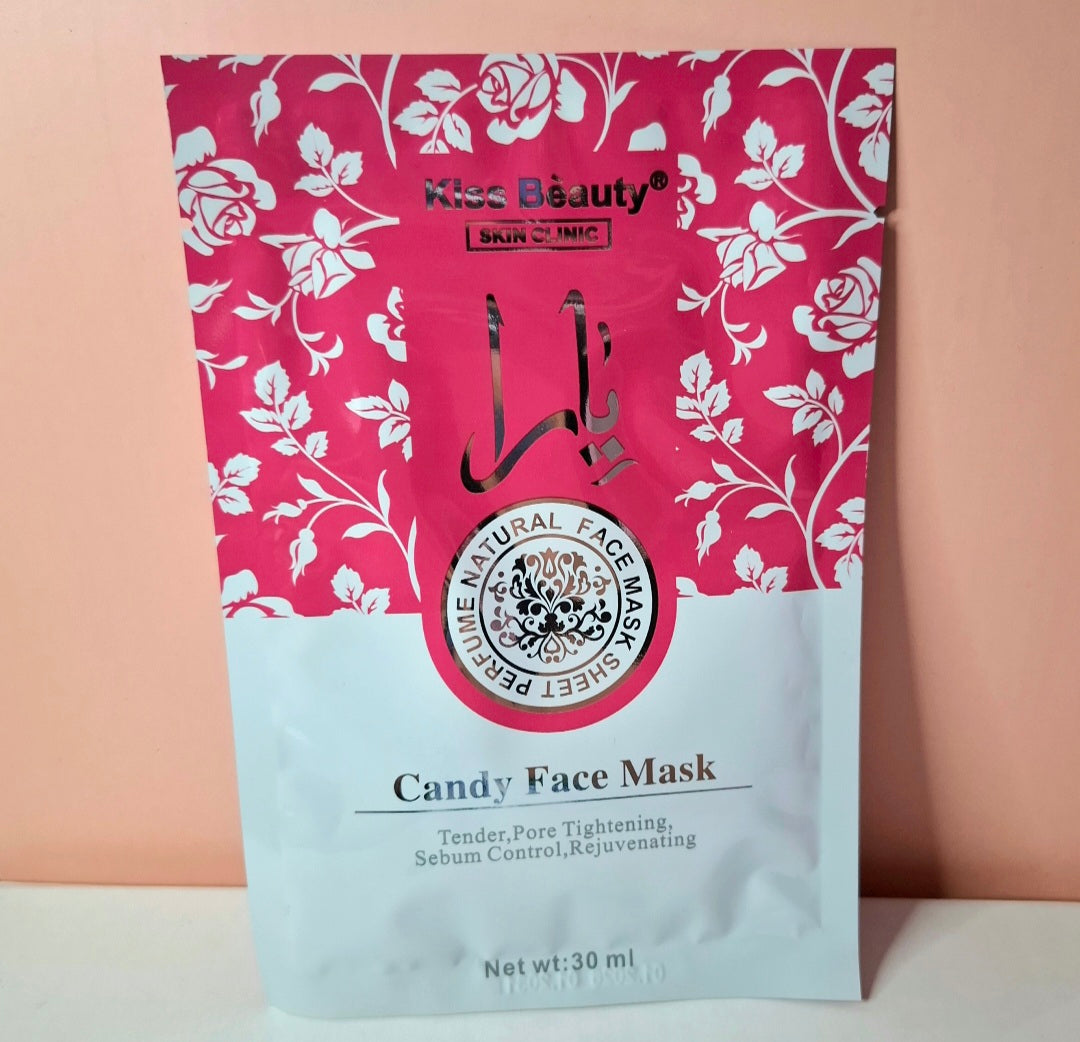 Mascarilla facial de tela arabe yara candy #11