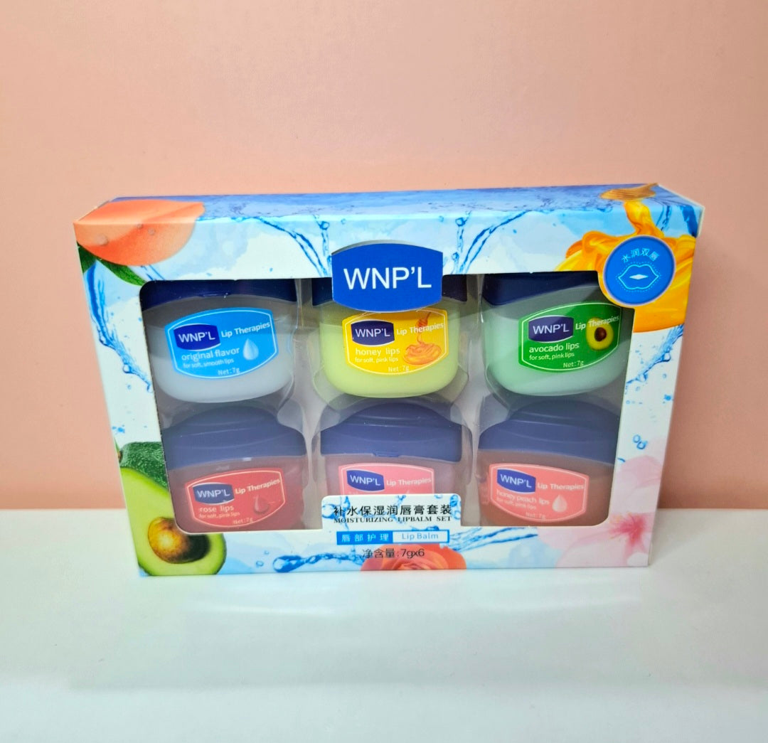 Kit de 6 vaselinas hidratantes de labios #14