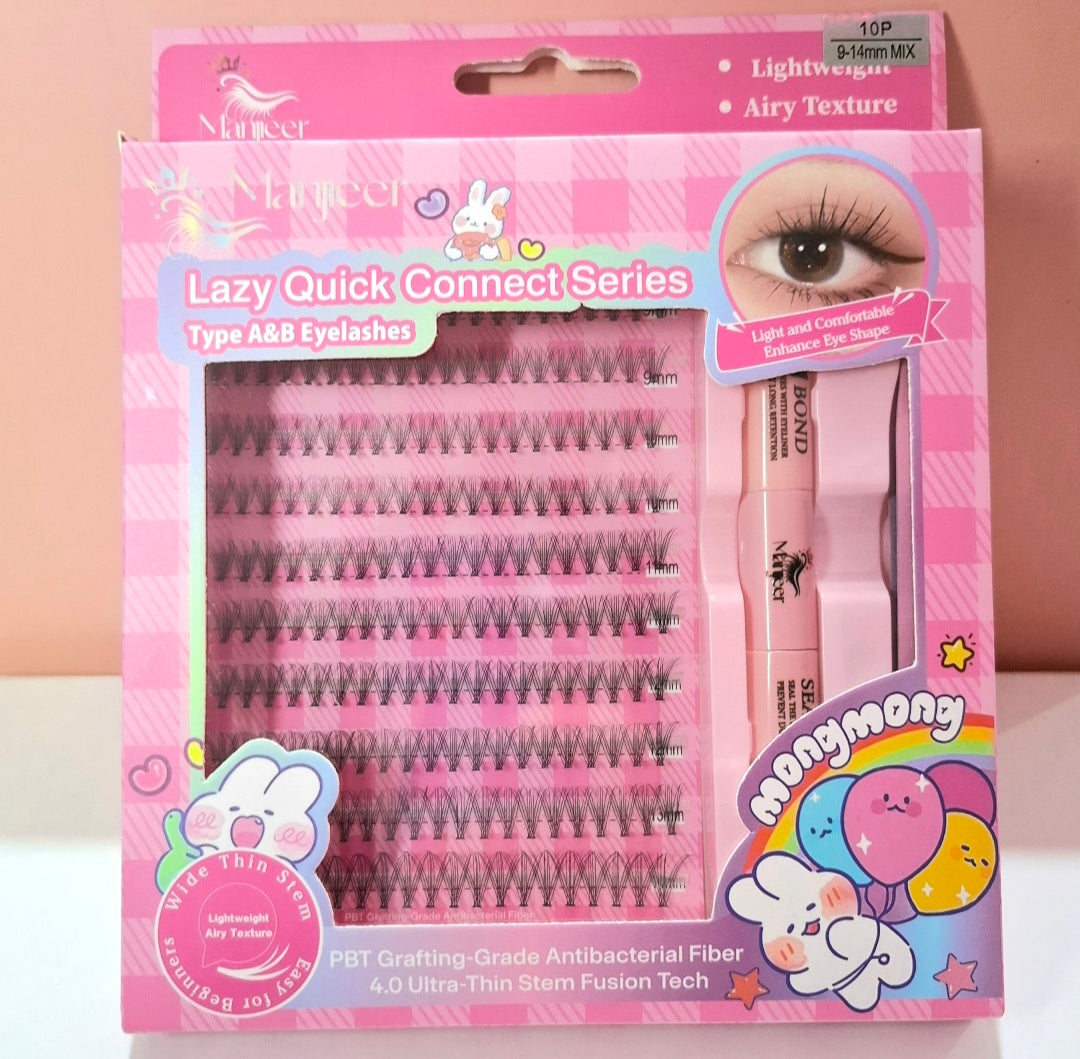 Kit de pestañas pelo a pelo Lazy #22