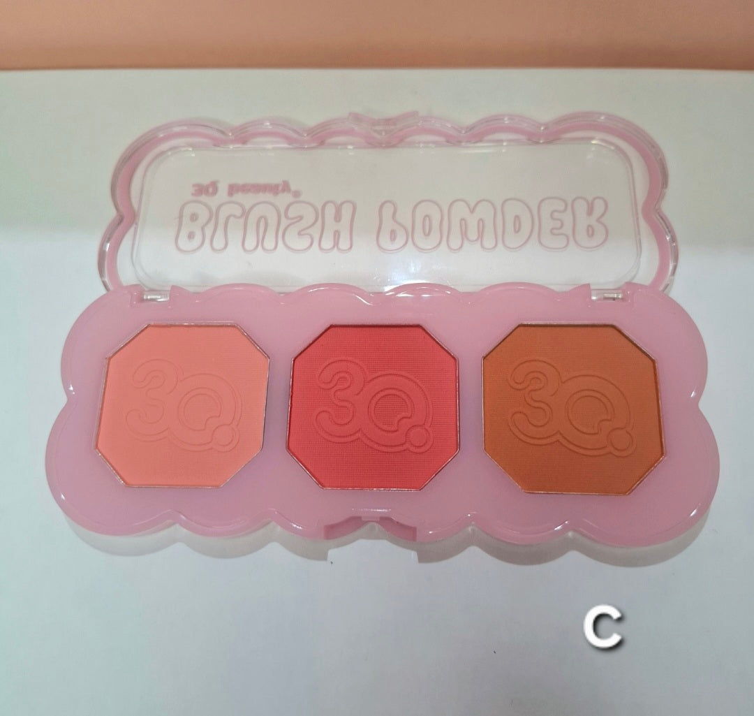 Paleta de rubores 3Q Blush Powder #37