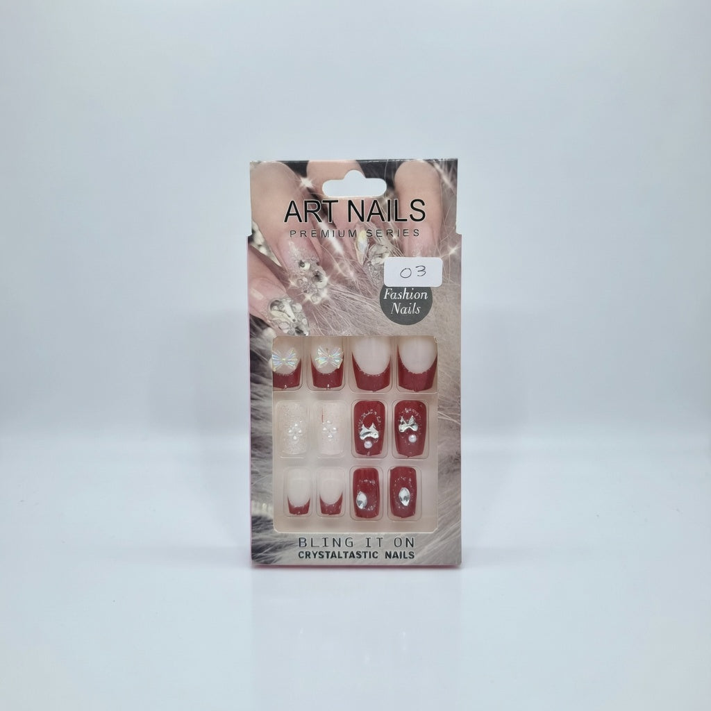 Uñas press on Art Nails Crystal #404