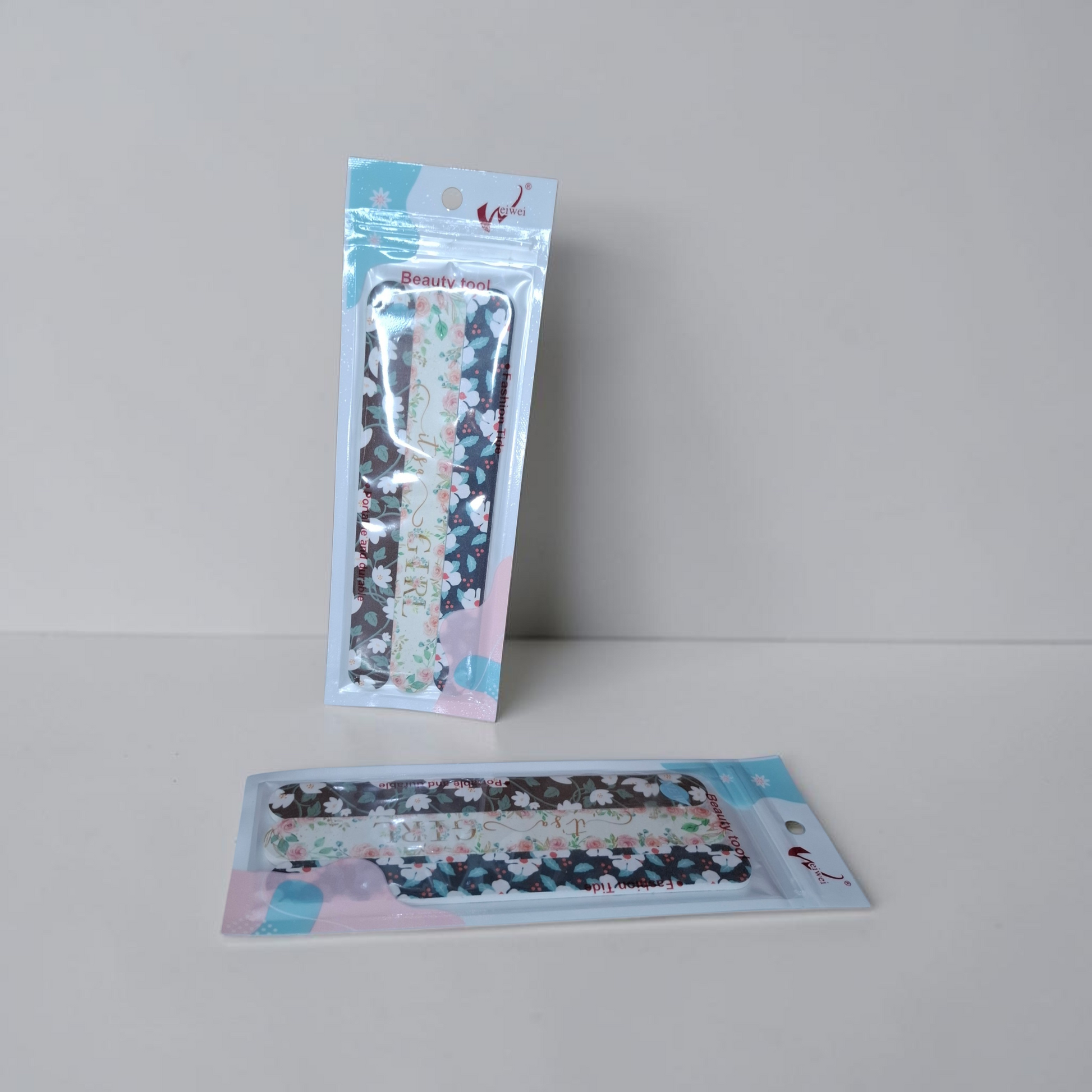 Kit 3 limas de uñas flores #468